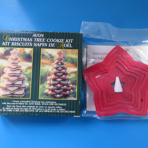 Avon Christmas Tree Cookie Kit Vintage - Picture 3 of 5